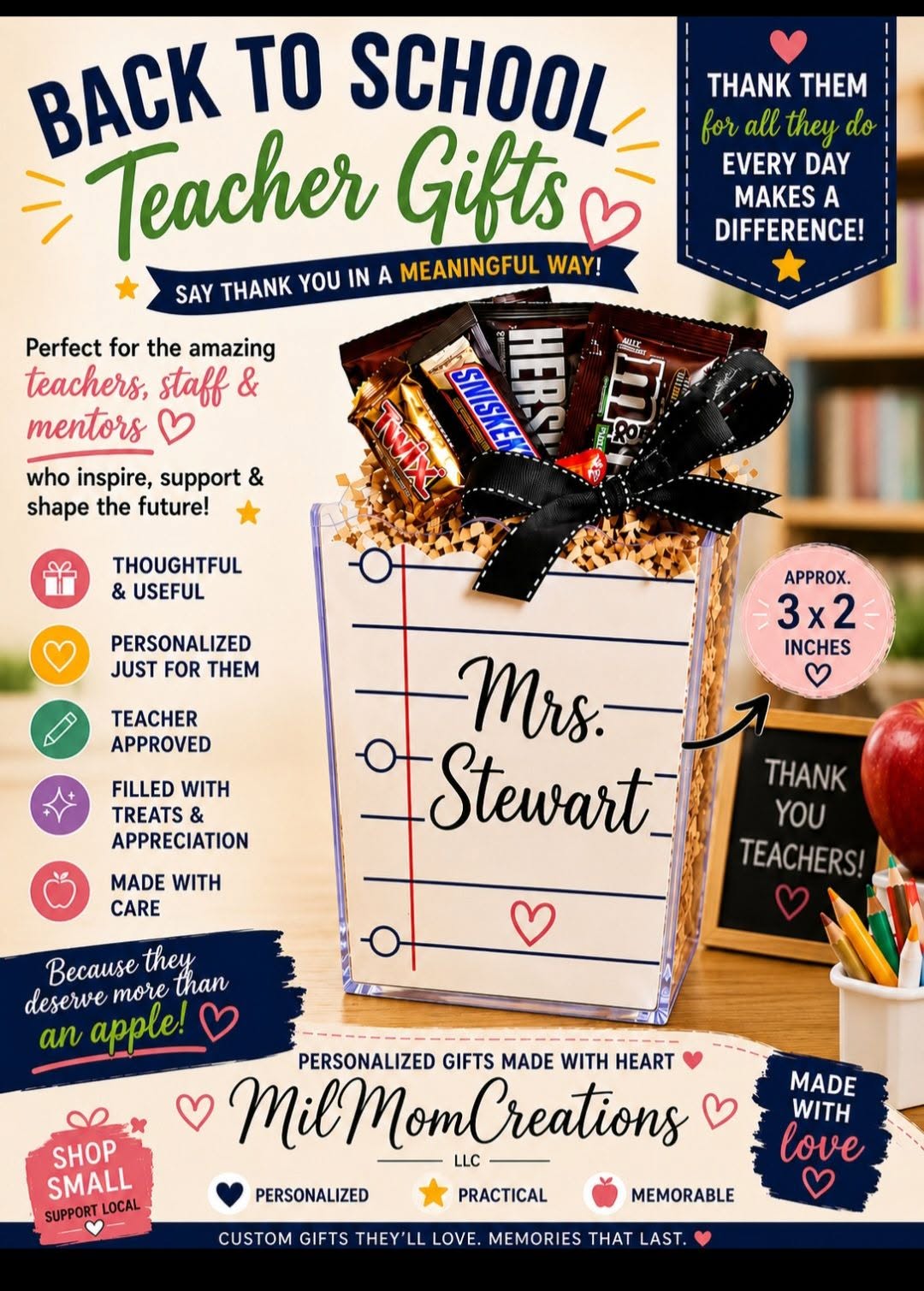 Notebook Candy Container