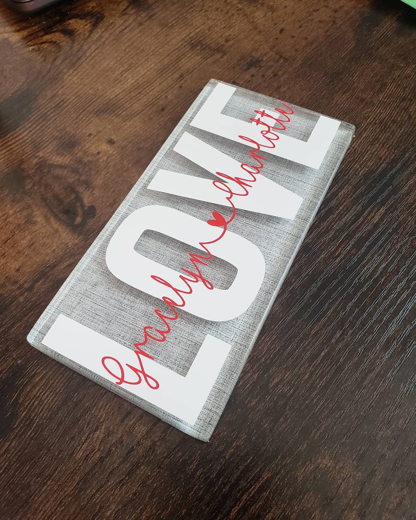 Custom "Love" Tile
