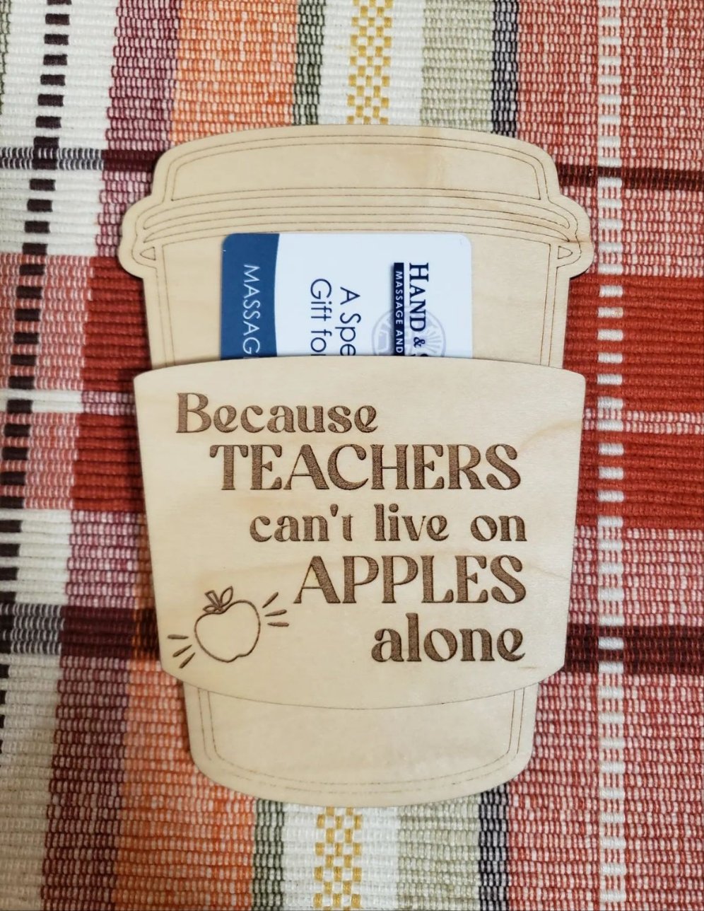 Teacher Gift Card Holder